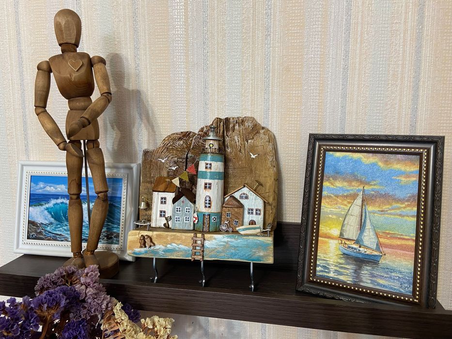 Ключница «Маяк» из дерева