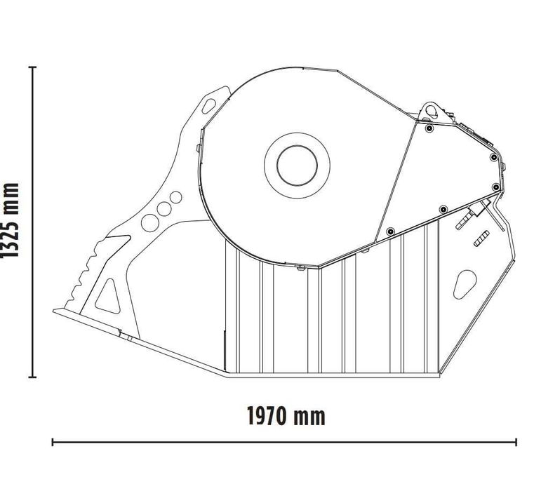 Cupa concasare MB Crusher BF80.3 S4 pentru excavatoare 18-29 ton