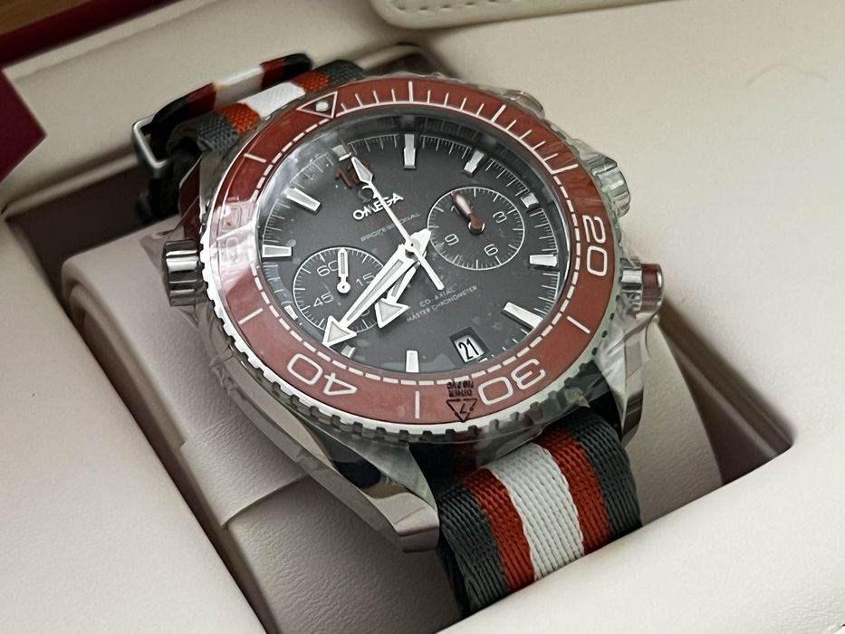 !!!НОВ!!! Omega Planet Ocean Chronograph Titanium dial {TI}  45.5mm