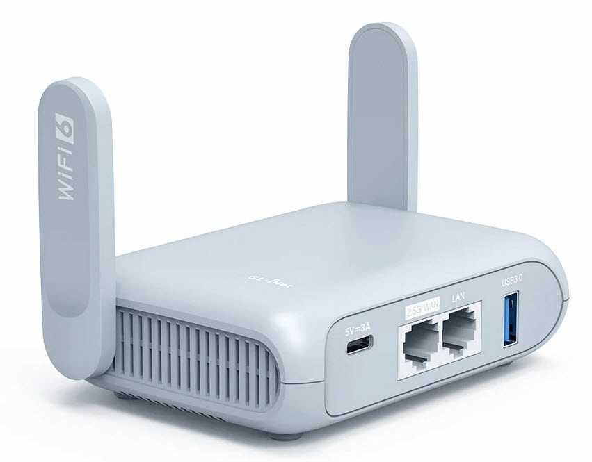 Beryl AX (GL-MT3000) AX3000 Wi-Fi 6 Travel Router / Мощен ВПН Рутер