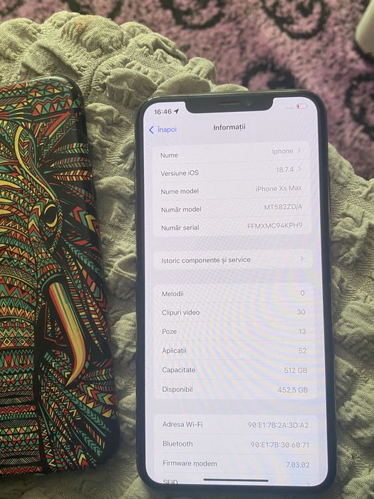 Vand iphone xs max 512 gb!gold