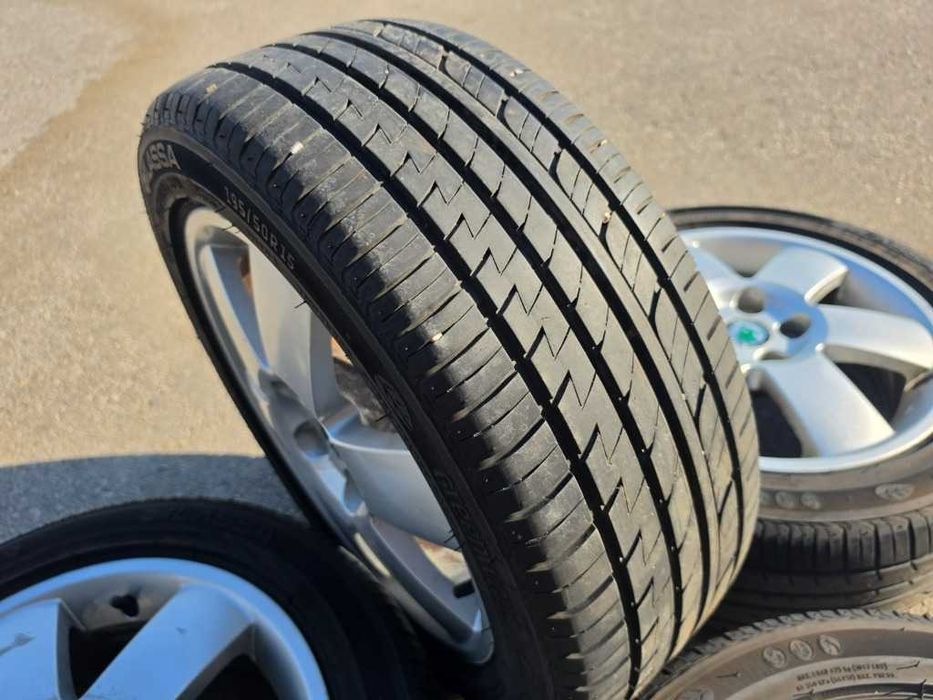 4 бр. Гуми 195/50 R15 с алуминиеви джанти 5x100 VW Audi Seat Skoda
