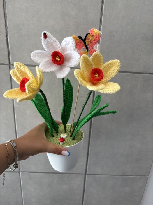 Floricele tricotate manual