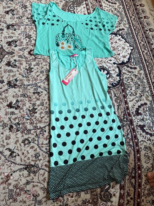 Женская двойка. Топ и платье