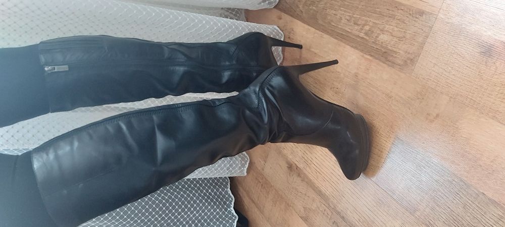 Сапоги , кожа, Италия