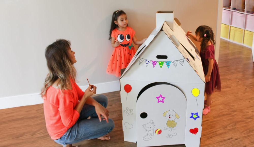 Детские домики-раскраски