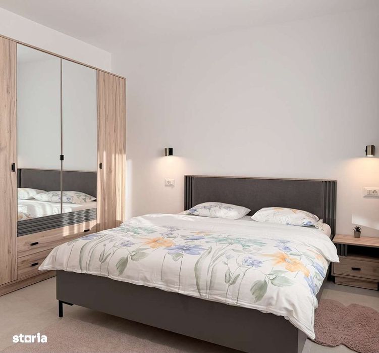 Penthouse de lux 160 mp mobilat de închiriat bloc nou Ipotești,Suceava