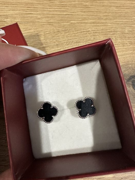 Сребърни обеци Van Cleef