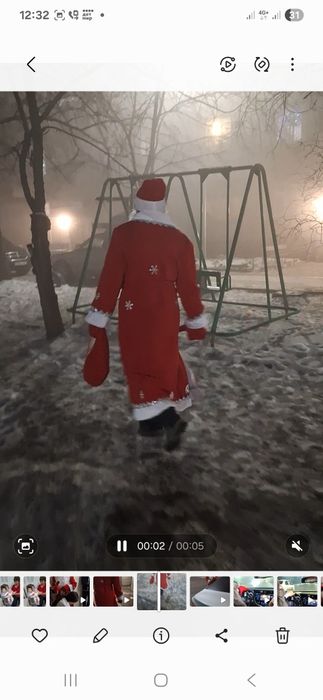 Прокат костюм Деда мороза 7000 тнг