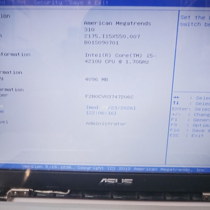 Продам ультрабук asus core i 5