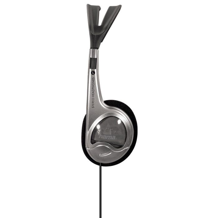 Casti Hama HK-229 On-Ear Super Bass Argintii Cablu 15m
