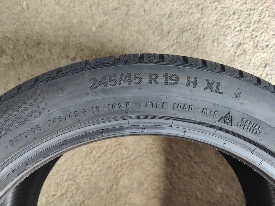4 Нови зимни гуми 245/45R19 Continental WinterContact TS860S * MO XL FR 102H с борд