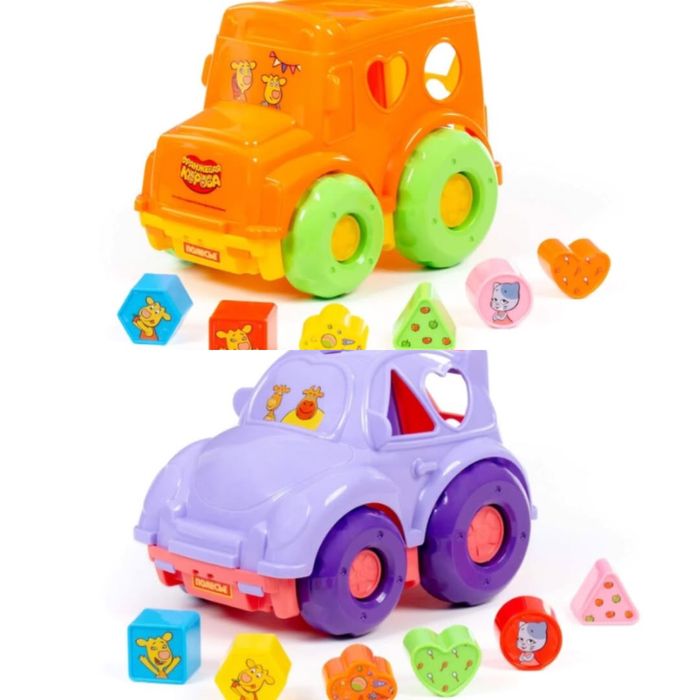 Игрушка развивающая “Автобус”,автомобиль легковой