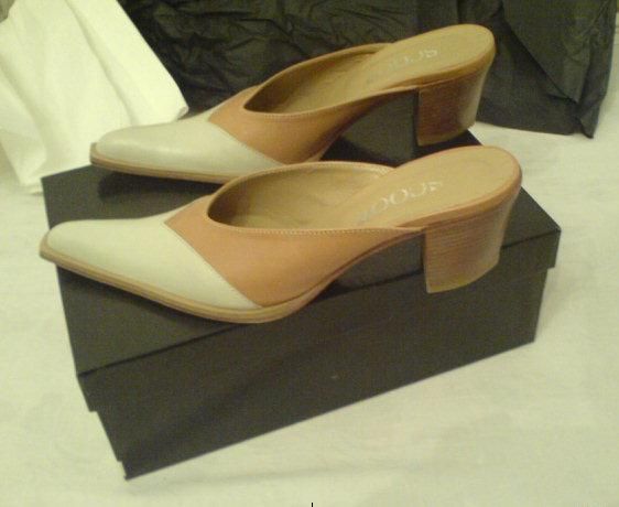 Papuci / saboti scoop, made Italia, noi, integral piele, 36