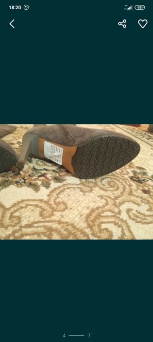 Продам замшевые сапоги