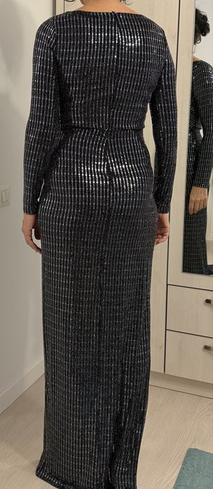 Rochie lunga cu paiete