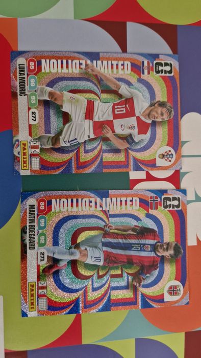 Set 2 Cartonase Limited Edition Modric si Odegaard Panini WC 2026
