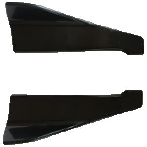 Set prelungire coltar bara spate negru lucios.