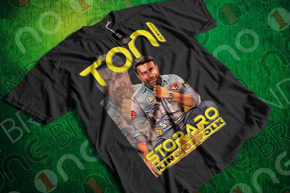 Тениска с уникални щампи на краля на поп-фолка Тони Стораро ДТФ/DTF
