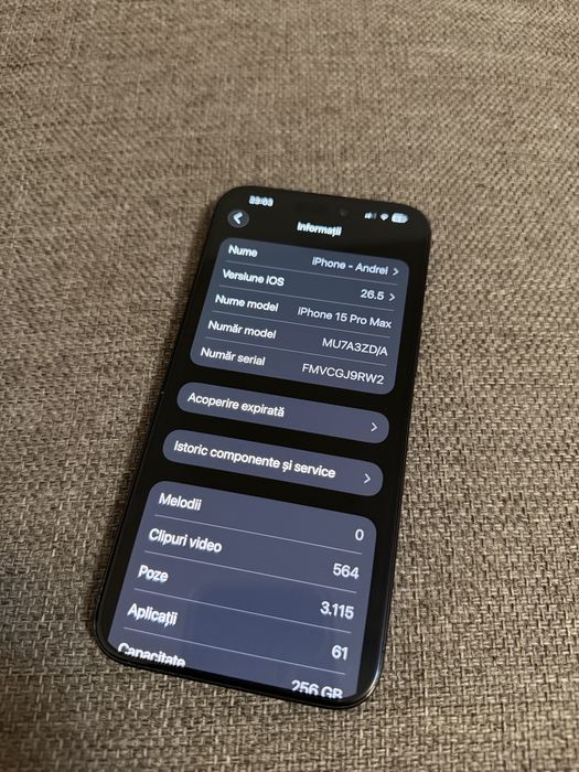 schimb iphone 15 pro max 256gb