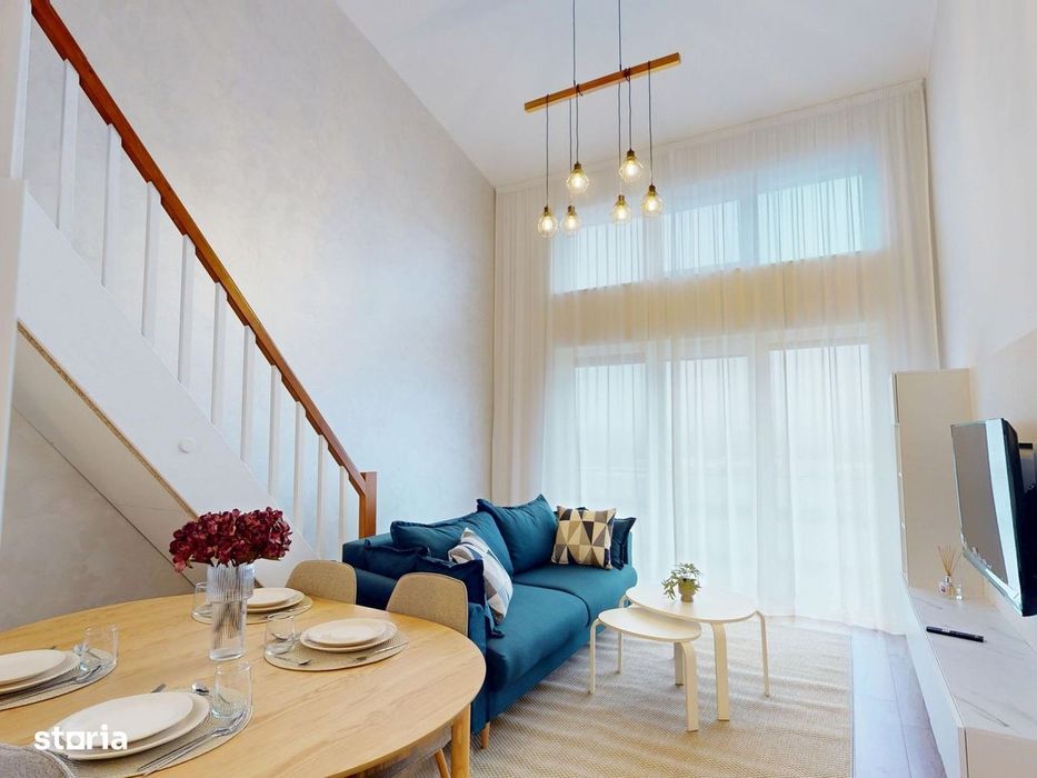 Penthouse 3 camere, mobilat-utilat complet, terasă și parcare inclusă