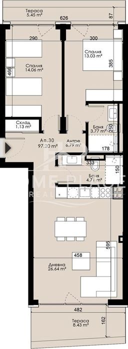 Продава се Тристаен апартамент в Варна, Трошево - 108 кв.м за 791 €/кв.м - Снимка #2