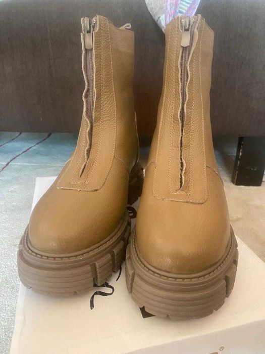 Сапоги 38 р, нат.кожа