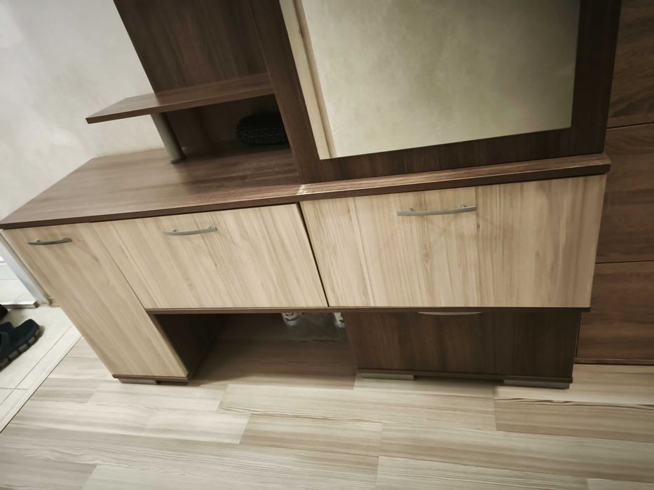 Портманто астра с кафяво