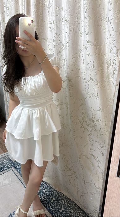 Летнее платье белое