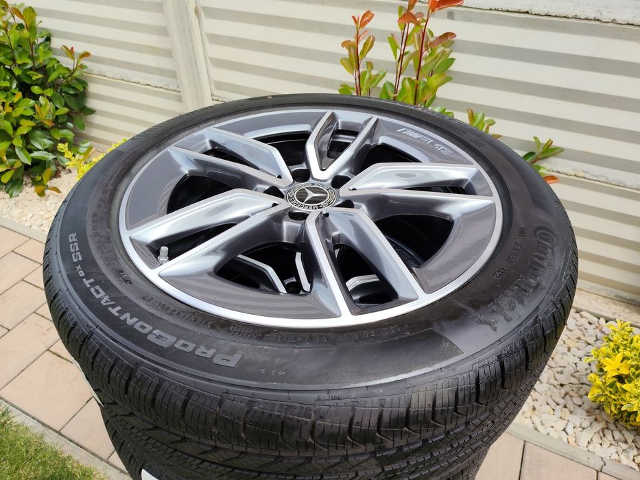 Jante Mercedes GLA  GLB X247 originale pe 19 Amg noi anvelope all season continental
