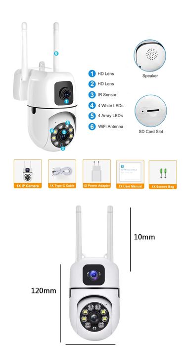 Wifi kamera smart mini ptz camera наружный камера