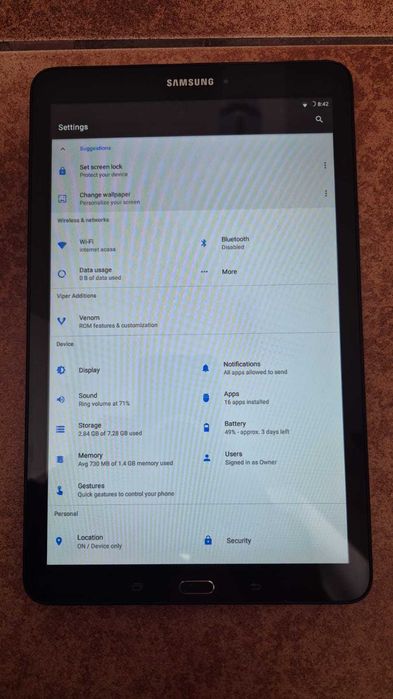 Vând Tableta Samsung Galaxy Tab E Android 7, 9.6 inch