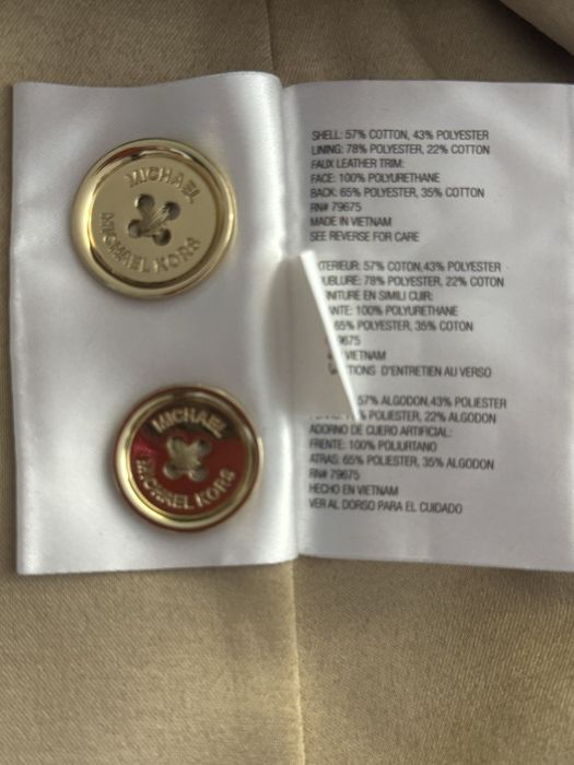 Trench nude Michael Kors