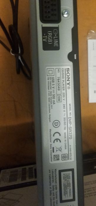 Vand DVD PLAYER SONY dvp-sr370