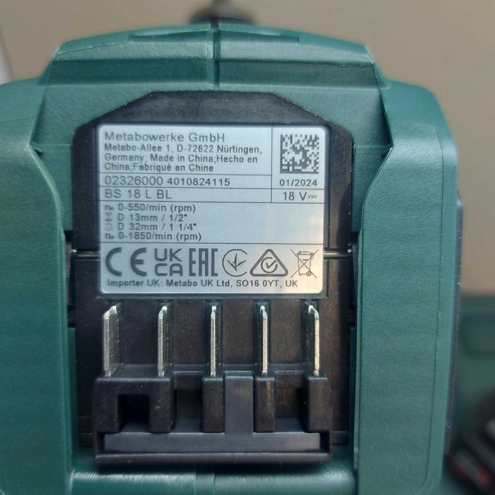 Нов безчетков винтоверт Metabo BS 18 L BL