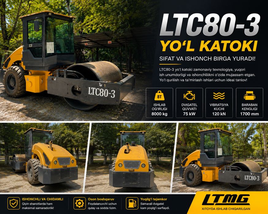 LTC80-3 Katok yo’l qurilish uchun