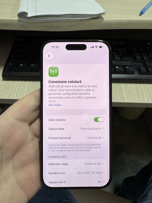 iPhone 15 Pro Defect semnal GSM/Cartela sim
