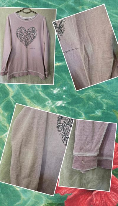 Bluza cu maneca lunga roz pudrat