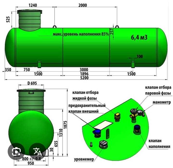 газгольдер, емкость