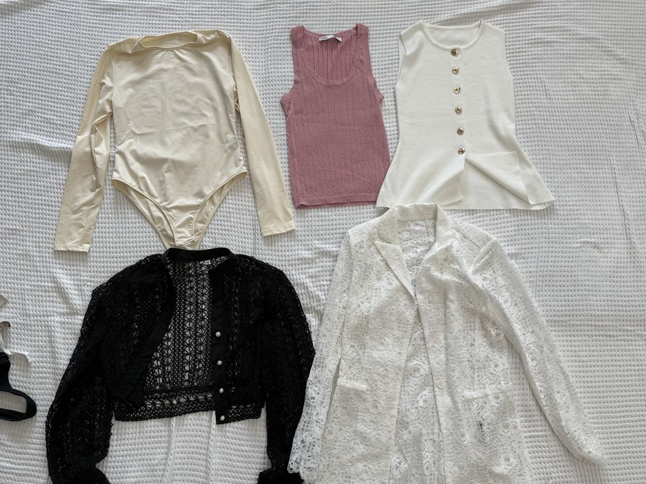 Тениска диор ,  Зара  , жилетка  zara , потник , риза , худи