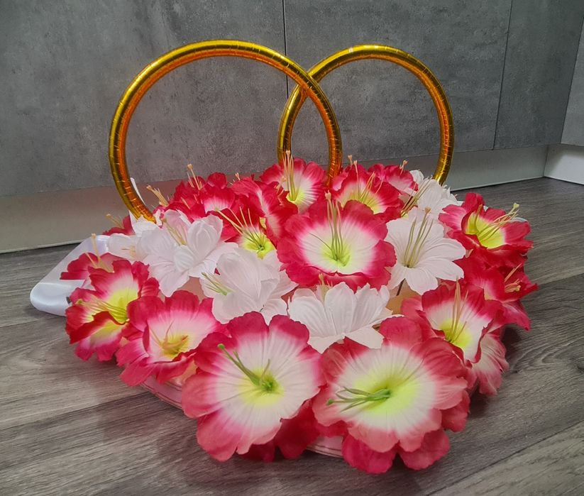 Кольца на машину свадебное украшение