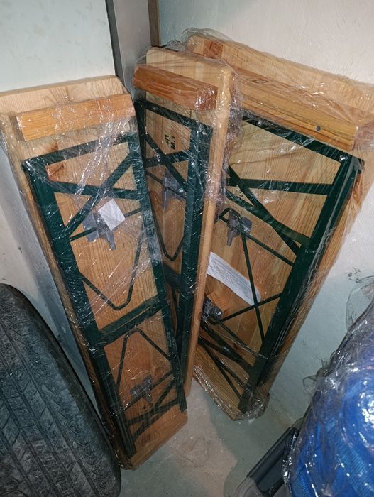 Маса с пейки сгъваеми (бирен сет)