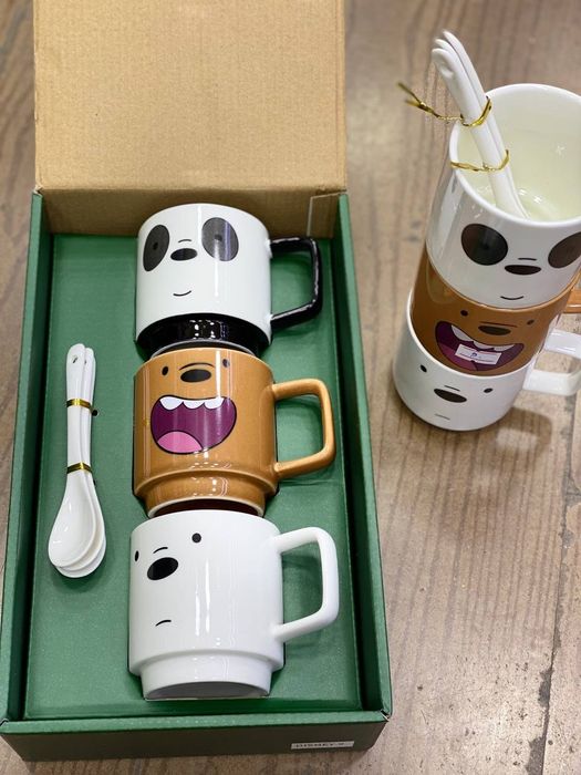 Керамическая кружка We Bare Bears Collection, 255 мл, 3 шт