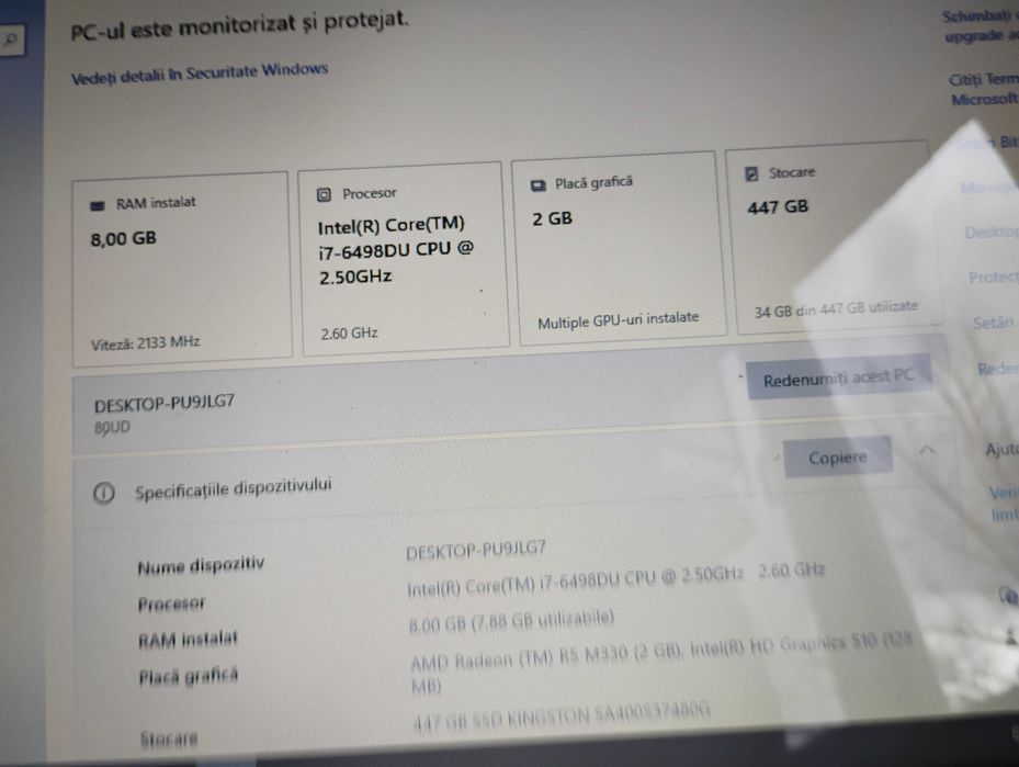 Laptop Lenovo 110-15 ISK -i7