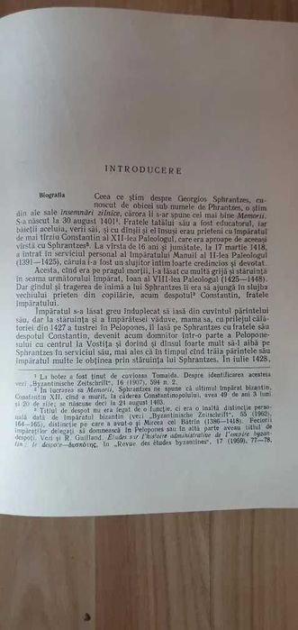 Princeps Sphrantzes - Memorii 1401-1477 Princeps