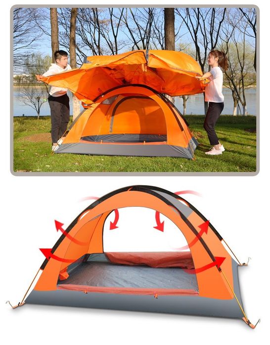 Flytop отличная трёхместная четырёхсезонная палатка со снежной юбкой