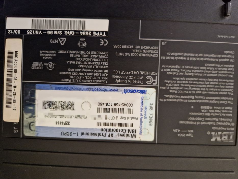 Лаптоп ThinkPad R40e