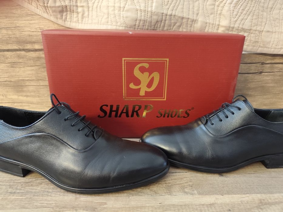 Sharp Shoes – мъжки официални кожени обувки №40, като нови