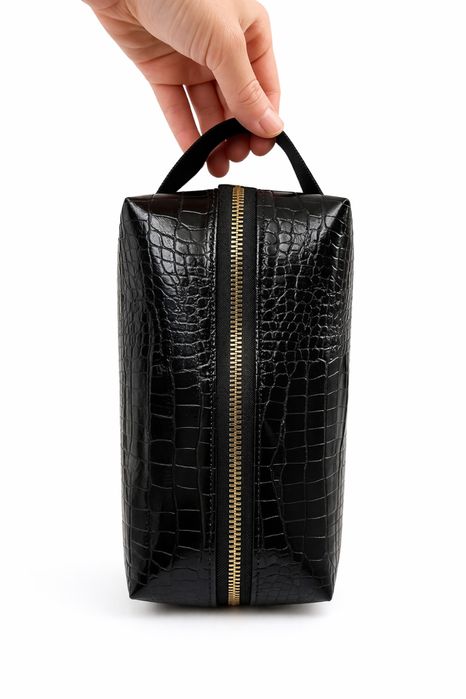 Несесер от еко кожа - стилен и практичен, ръчна изработка