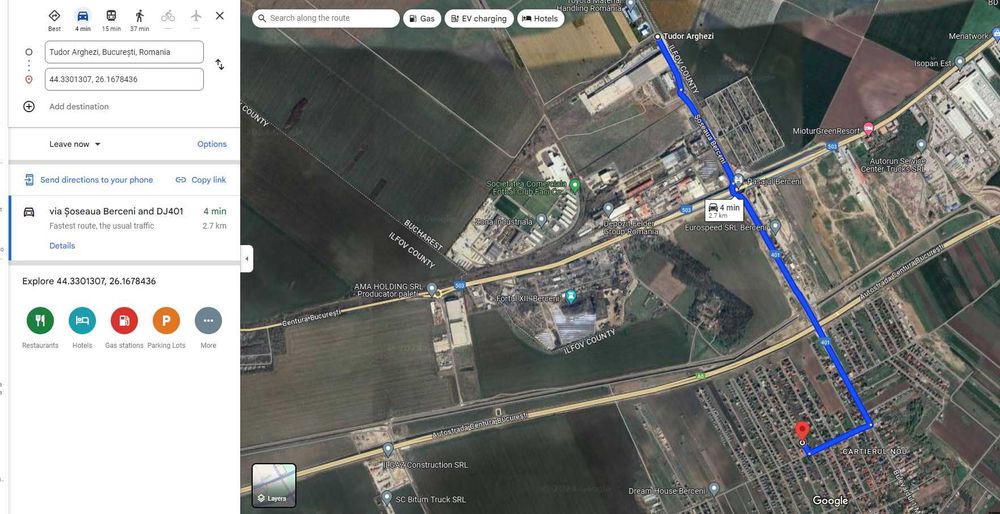 Berceni, Cartierul Nou, strada Mioritei, proprietar, part, intravilan